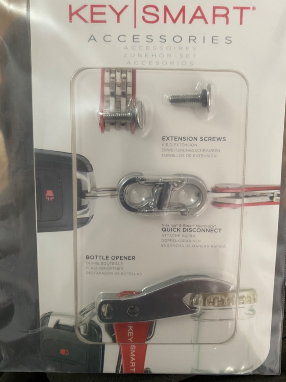 KeySmart Red Compact Key Organizer & Accessory Bundle - Picture 12 of 12
